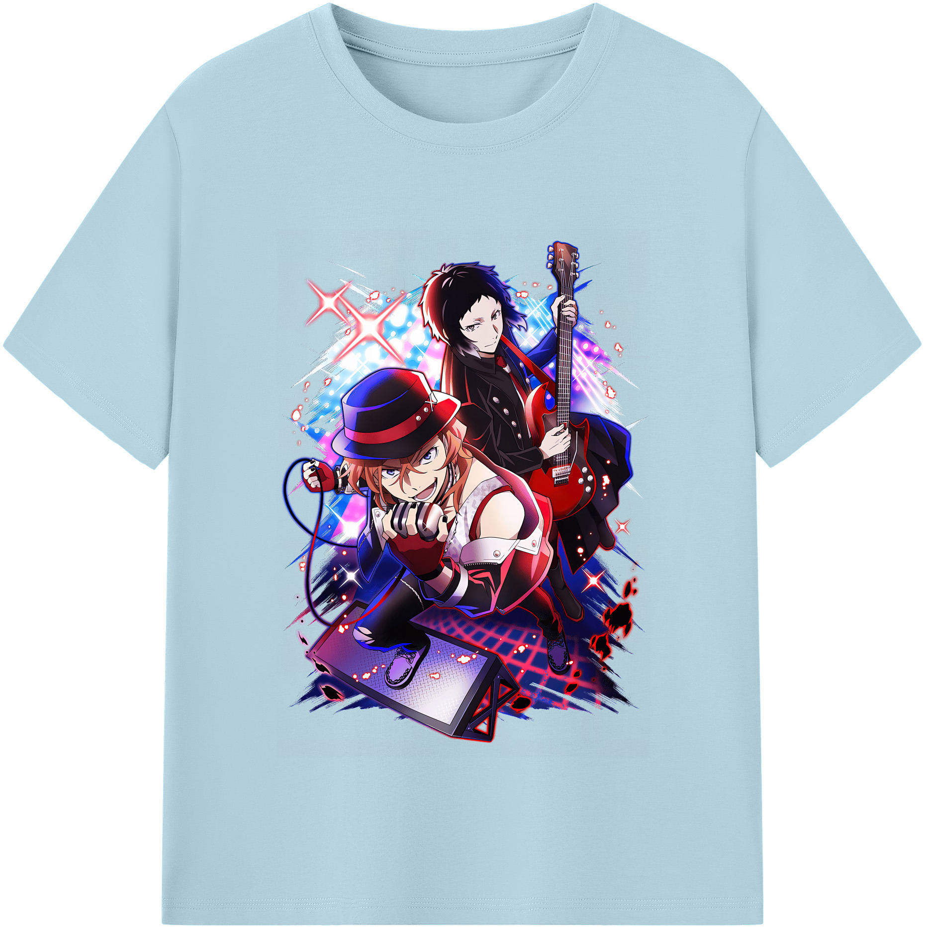 （画像用） 文豪ストレイドッグス Bungo Stray Dogs 綿100％半袖Tシャツ（フロントプリント）